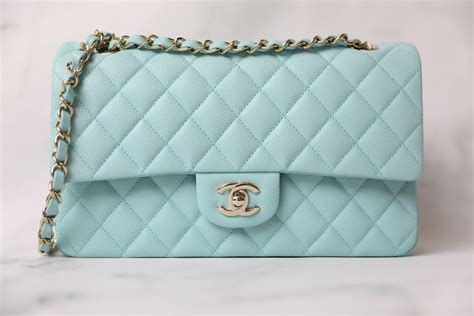 Chanel Tiffany Blue Classic Flap bag unboxing 